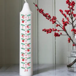 Gille kalenderljus 1-24 27 cm svart