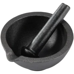 Gilly gjutjärnsmortel 13 cm svart
