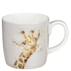 Giraffe With Flowers Mugg 40 cl