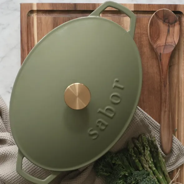 Gjutjärnsgryta 5,7 L forever olive