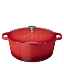 Gjutjärnsgryta 6,7 L röd