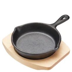 Gjutjärnspanna mini 11 cm med bräda