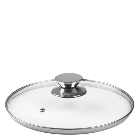 Glaslock 20 cm med rostfri knopp