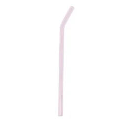 Glasspipe Sugrör Glas 0,8 cm Rosa