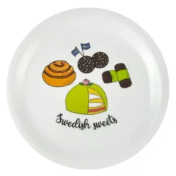 Glasunderlägg med kant 10 cm Swedish Fika Sweets