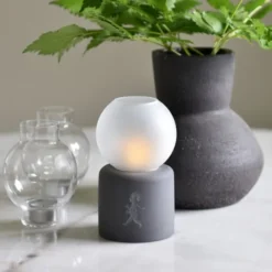 Globe värmeljuslykta 17 cm antracit