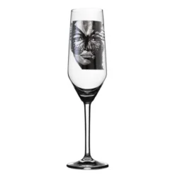 Golden Butterfly champagneglas 30 cl svartvit