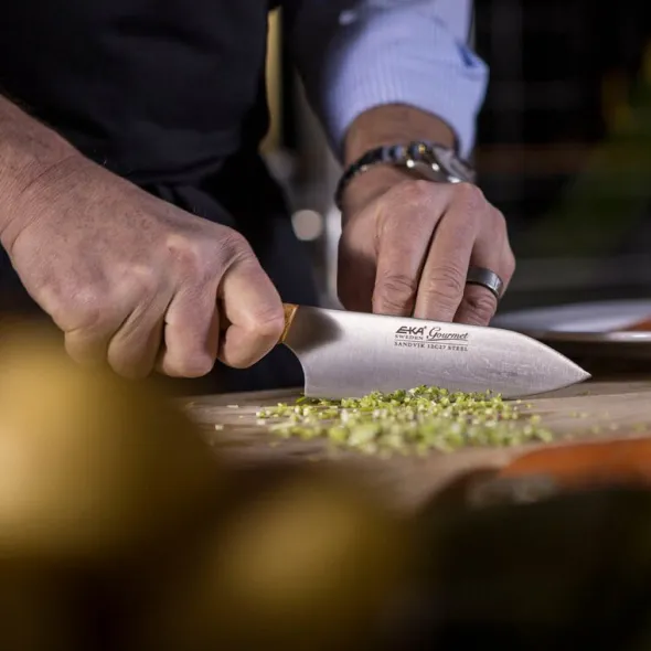 Gourmet knivset kockkniv 20 cm & skalkniv 6,5 cm masurbjörk