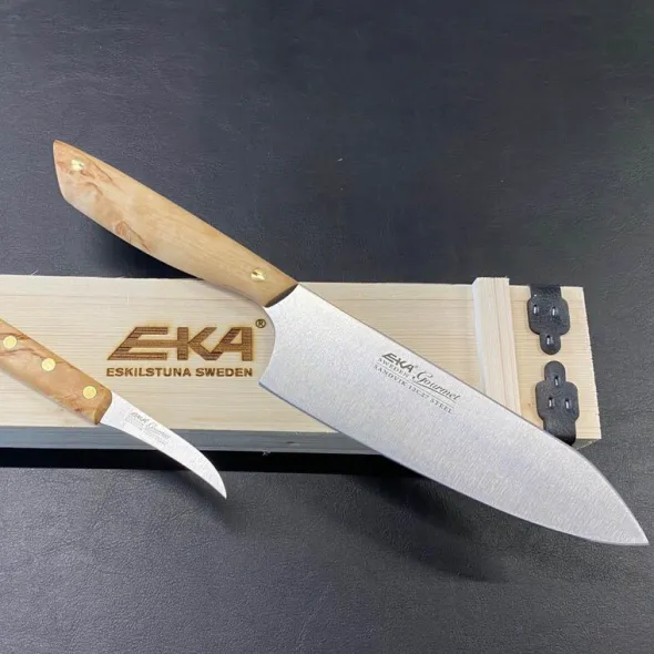 Gourmet knivset kockkniv 20 cm & skalkniv 6,5 cm masurbjörk