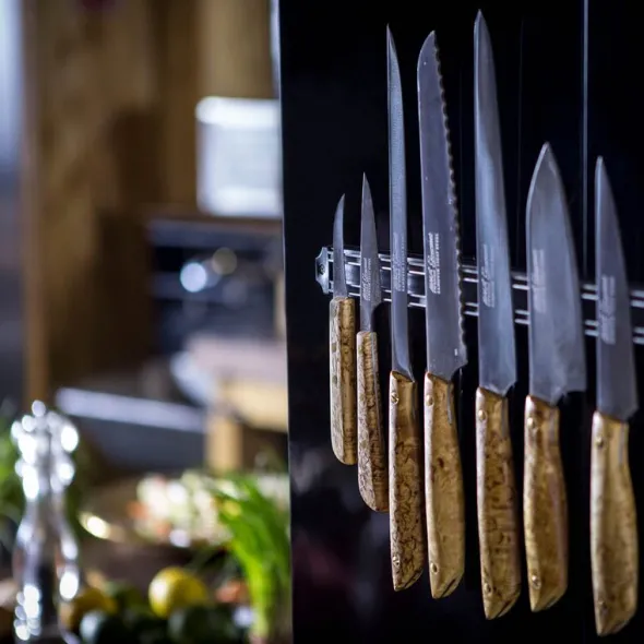 Gourmet knivset kockkniv 20 cm & skalkniv 6,5 cm masurbjörk
