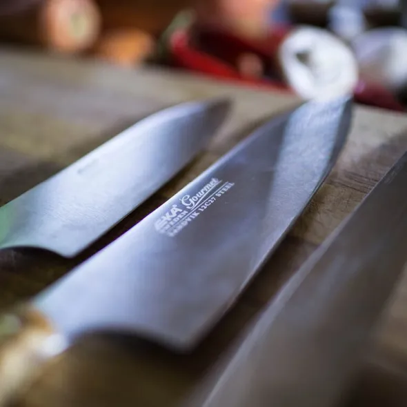 Gourmet knivset kockkniv 20 cm & skalkniv 6,5 cm masurbjörk