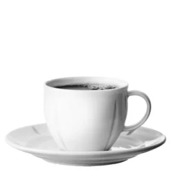 Grand Cru Soft Kaffekopp med fat 28 cl Vit