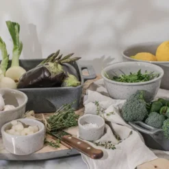 Granite White Skål 0,7L Ljus Grå