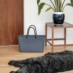 Green Plastic väska stor 15 L duvblå