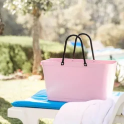 Green Plastic väska stor 15 L gammelrosa