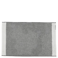 Grid badmatta 80x50 cm svart