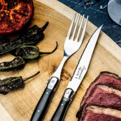 Grillbestick gaffel 22 cm 6-pack Svart