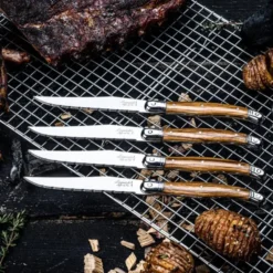 Grillbestick kniv 23 cm 6-pack Wood