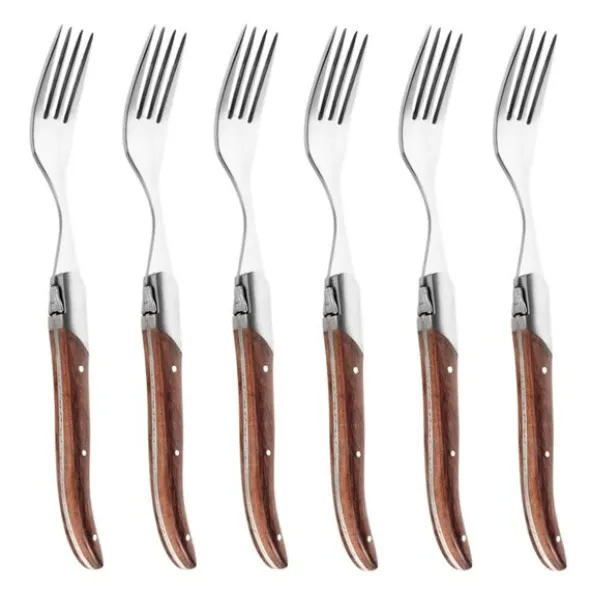 Grillgaffel 10,5 cm 6-pack rosa