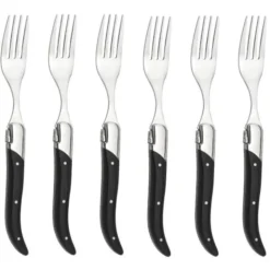 Grillgaffel 6-pack ibenholt svart