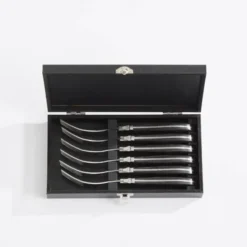 Grillgaffel 6-pack ibenholt svart