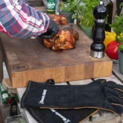 Grillhandskar Läder Svart