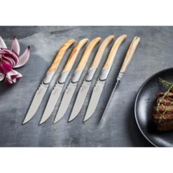 Grillkniv 6-pack olivträ