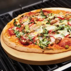Grill- och pizzasten 38 cm keramisk komposit