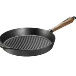 Grillpanna Med Valnöt Handtag 28 cm