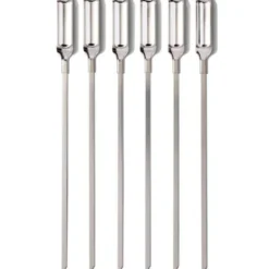 Grillspett 6-pack Rostfri