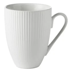 Groovy mugg 30 cl stengods vit