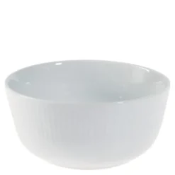 Groovy skål 14 cm vitt porslin