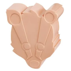 Grävling matlåda mini i plast 12x10 cm persika
