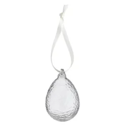 Gry hängande påskägg 7,5 cm 2-pack klar