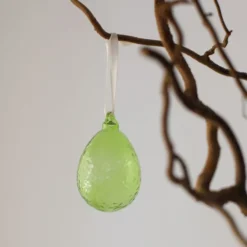 Gry hängande påskägg 7,5 cm 2-pack lime