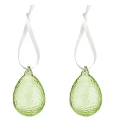 Gry hängande påskägg 7,5 cm 2-pack lime