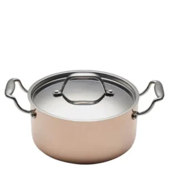 Gryta med lock 3 L koppar