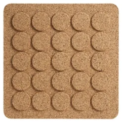 Grytunderlägg Kork 20x20 cm Natur