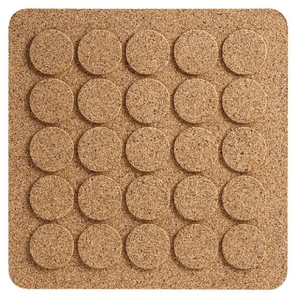 Grytunderlägg Kork 20x20 cm Natur