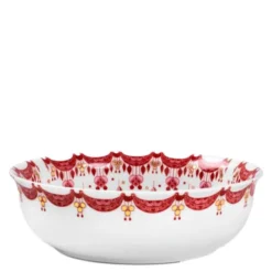Guirlande Julskål 24,5 cm Röd