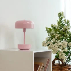 Haipot portabel bordslampa 25,7 cm rosa