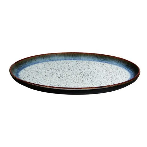 Halo Oval Bricka 18,5x 27 cm Grå/Svart