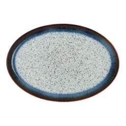 Halo Oval Bricka 18,5x 27 cm Grå/Svart