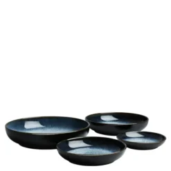 Halo Serveringsskål 4-pack Blå-svart
