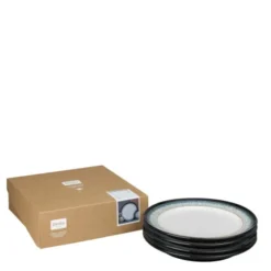 Halo Tallrik 28 cm 4-pack Blå-svart
