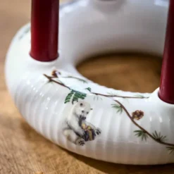 Hammershøi Christmas adventsljusstake 21,5 cm vit med dekor