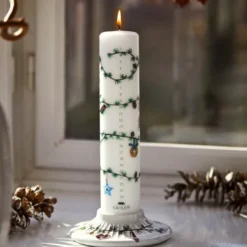 Hammershøi Christmas adventsljus 2026 25 cm vit med dekor