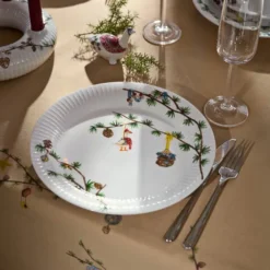 Hammershøi Christmas tallrik 27 cm vit med dekor