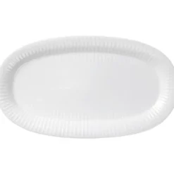 Hammershøi Oval serveringsfat 40x22,5 cm Vit