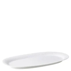 Hammershøi Oval serveringsfat 40x22,5 cm Vit